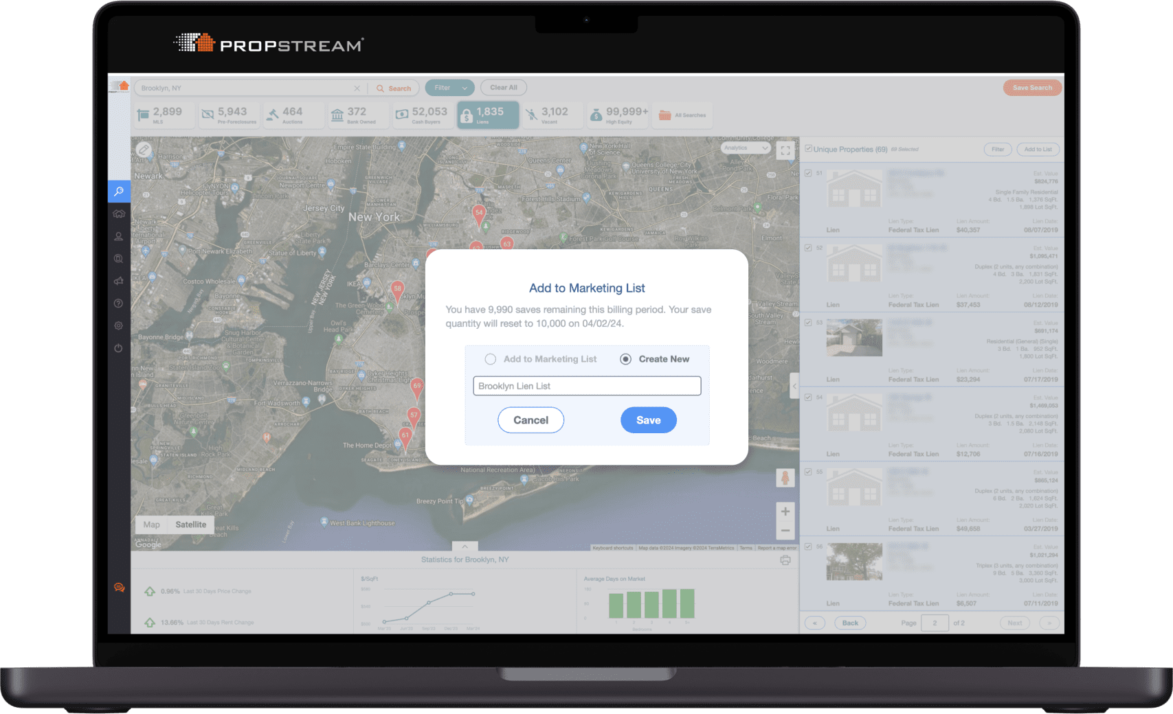 How to Conduct a Property Lien Search with PropStream’s Quick List